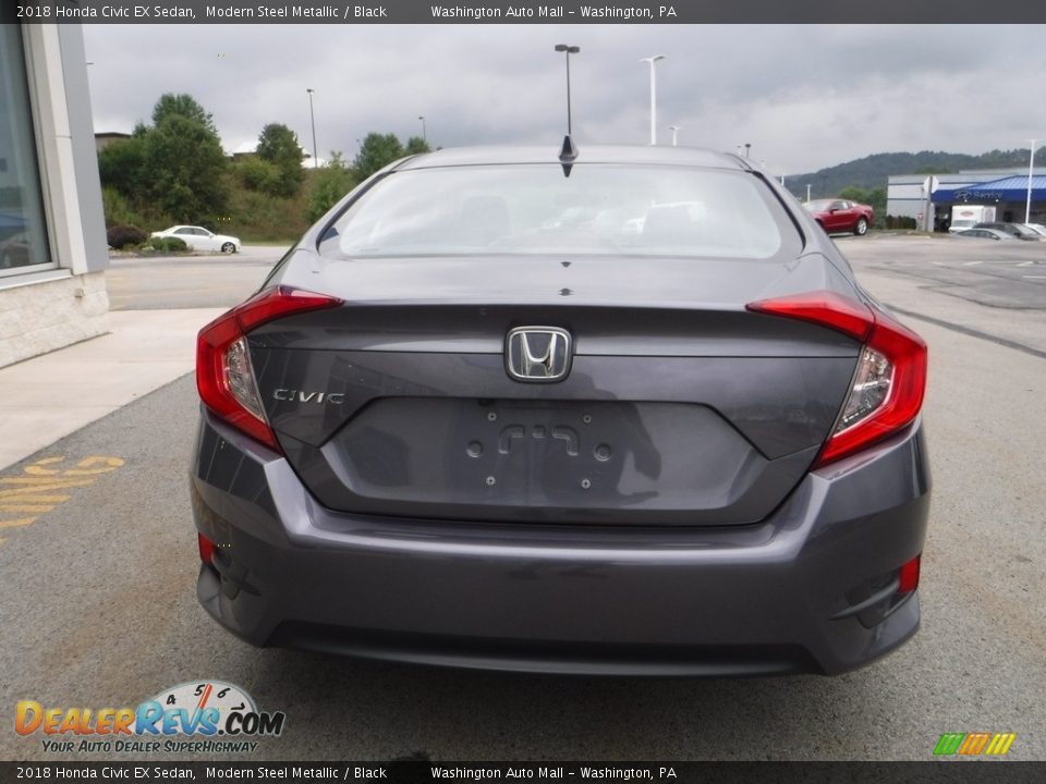 2018 Honda Civic EX Sedan Modern Steel Metallic / Black Photo #9