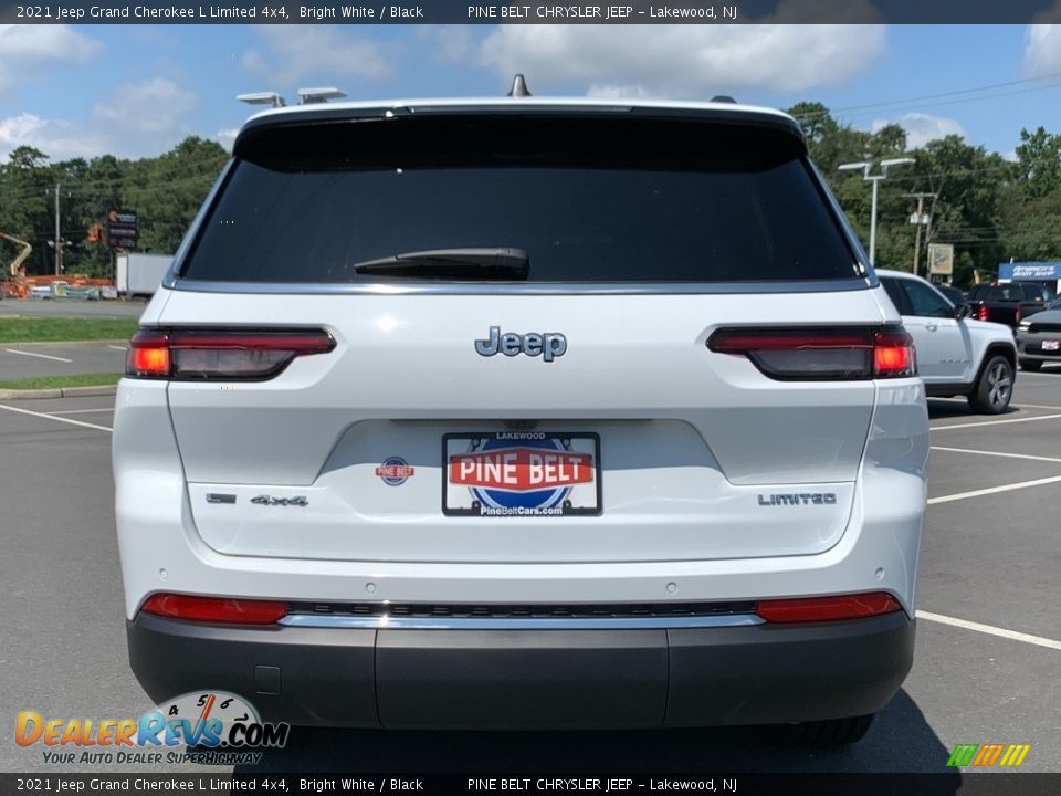 2021 Jeep Grand Cherokee L Limited 4x4 Bright White / Black Photo #7