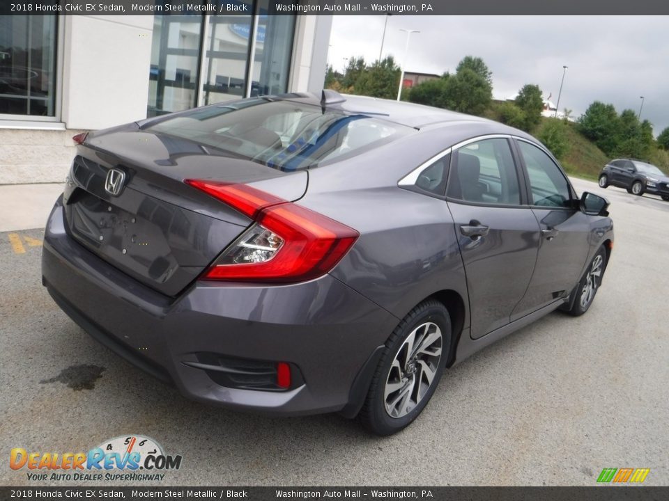 2018 Honda Civic EX Sedan Modern Steel Metallic / Black Photo #10