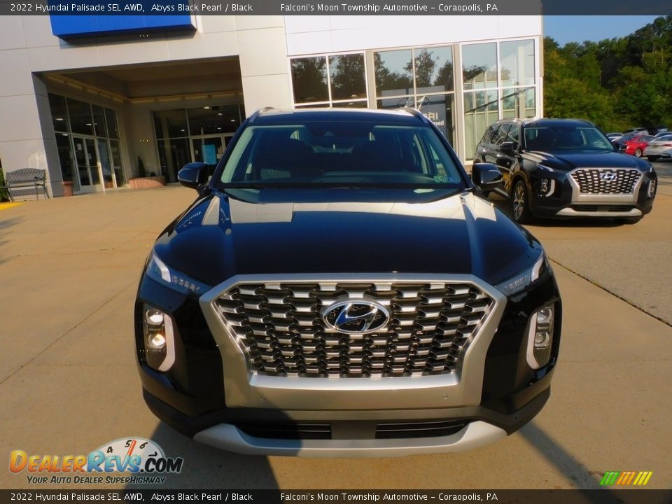 2022 Hyundai Palisade SEL AWD Abyss Black Pearl / Black Photo #8