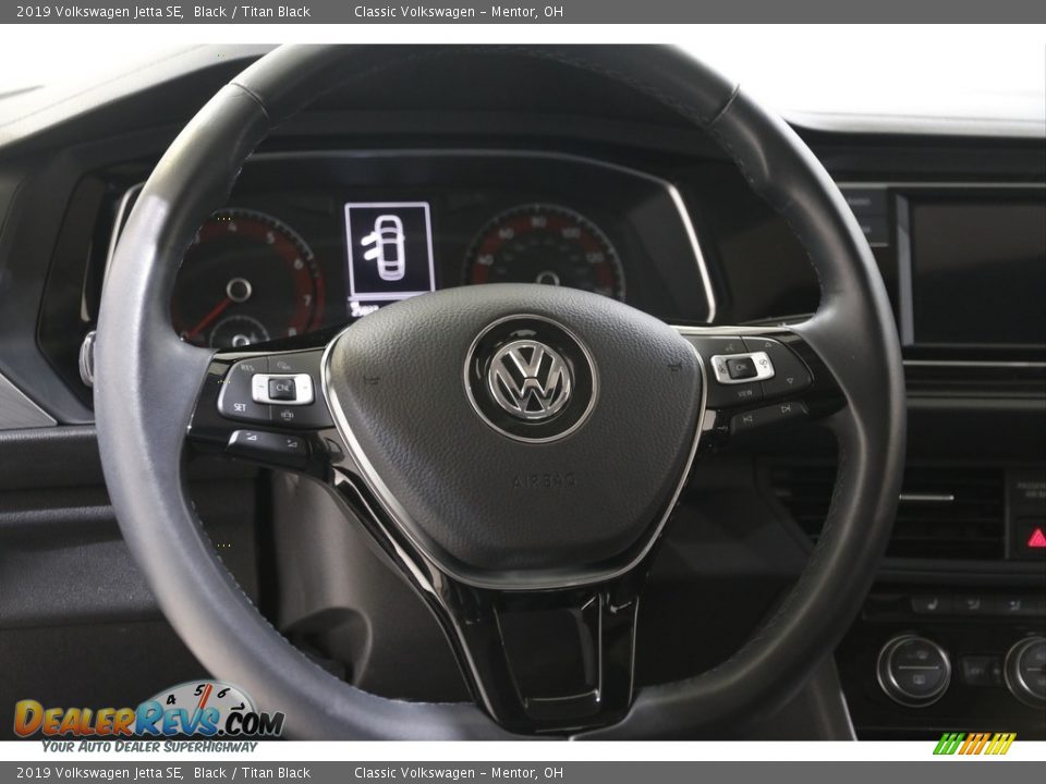 2019 Volkswagen Jetta SE Black / Titan Black Photo #7