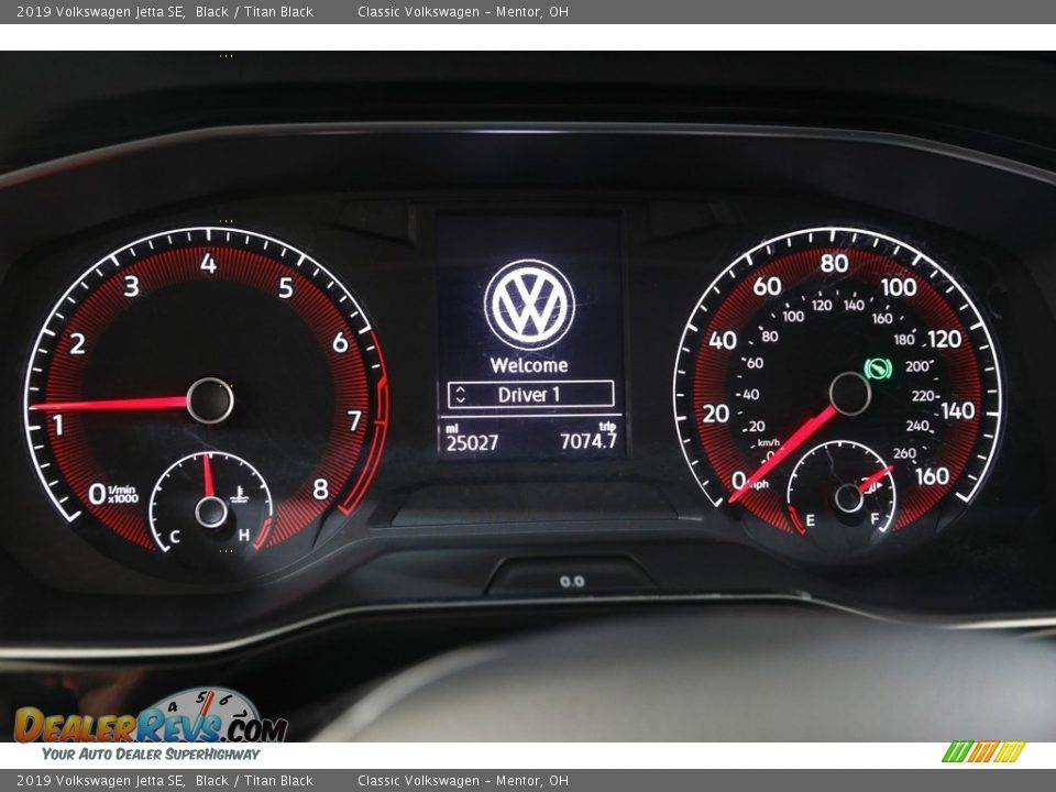 2019 Volkswagen Jetta SE Black / Titan Black Photo #8