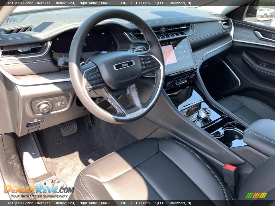 2021 Jeep Grand Cherokee L Limited 4x4 Bright White / Black Photo #13