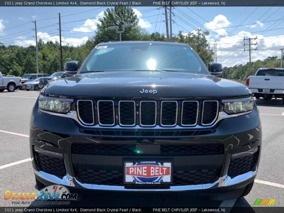 2021 Jeep Grand Cherokee L Limited 4x4 Diamond Black Crystal Pearl / Black Photo #3