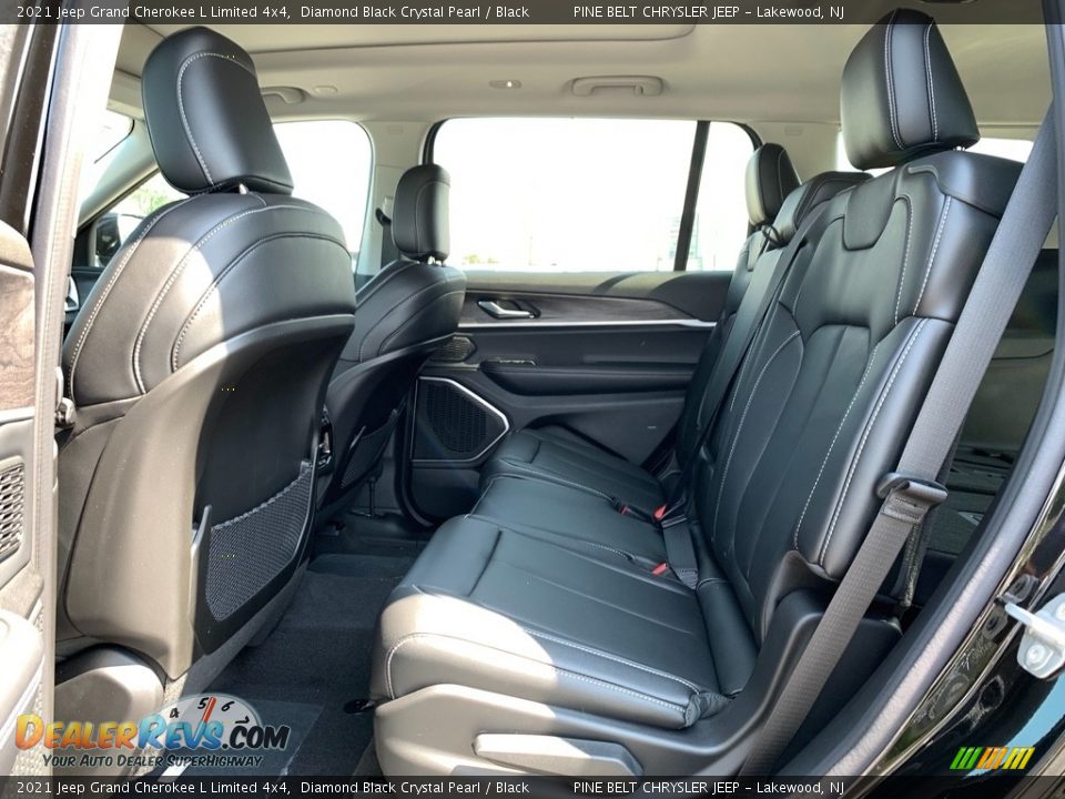 2021 Jeep Grand Cherokee L Limited 4x4 Diamond Black Crystal Pearl / Black Photo #9