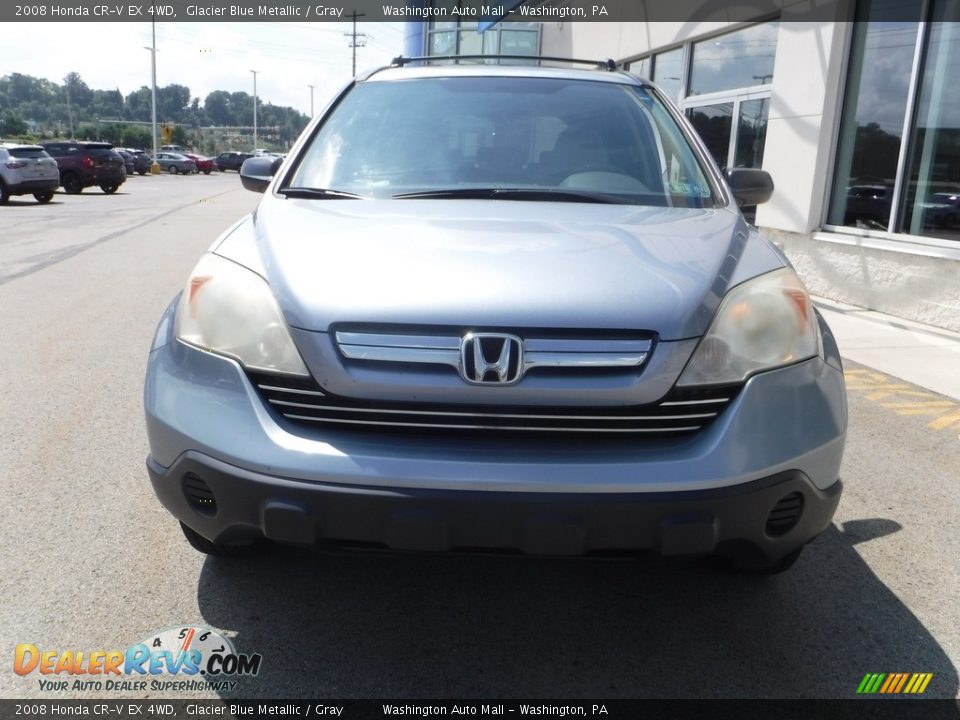 2008 Honda CR-V EX 4WD Glacier Blue Metallic / Gray Photo #4