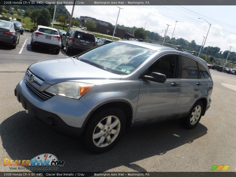 2008 Honda CR-V EX 4WD Glacier Blue Metallic / Gray Photo #5