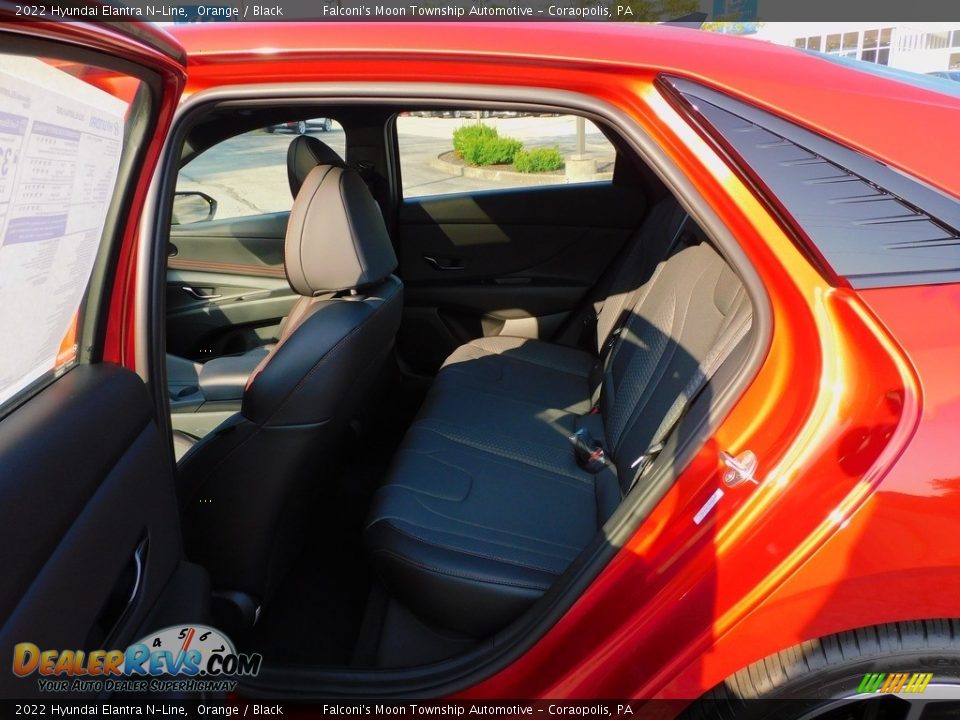 2022 Hyundai Elantra N-Line Orange / Black Photo #11