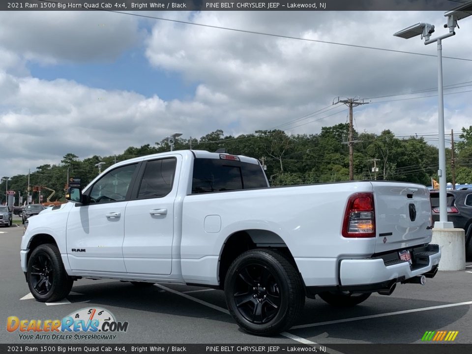 2021 Ram 1500 Big Horn Quad Cab 4x4 Bright White / Black Photo #6