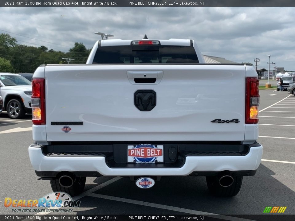 2021 Ram 1500 Big Horn Quad Cab 4x4 Bright White / Black Photo #7