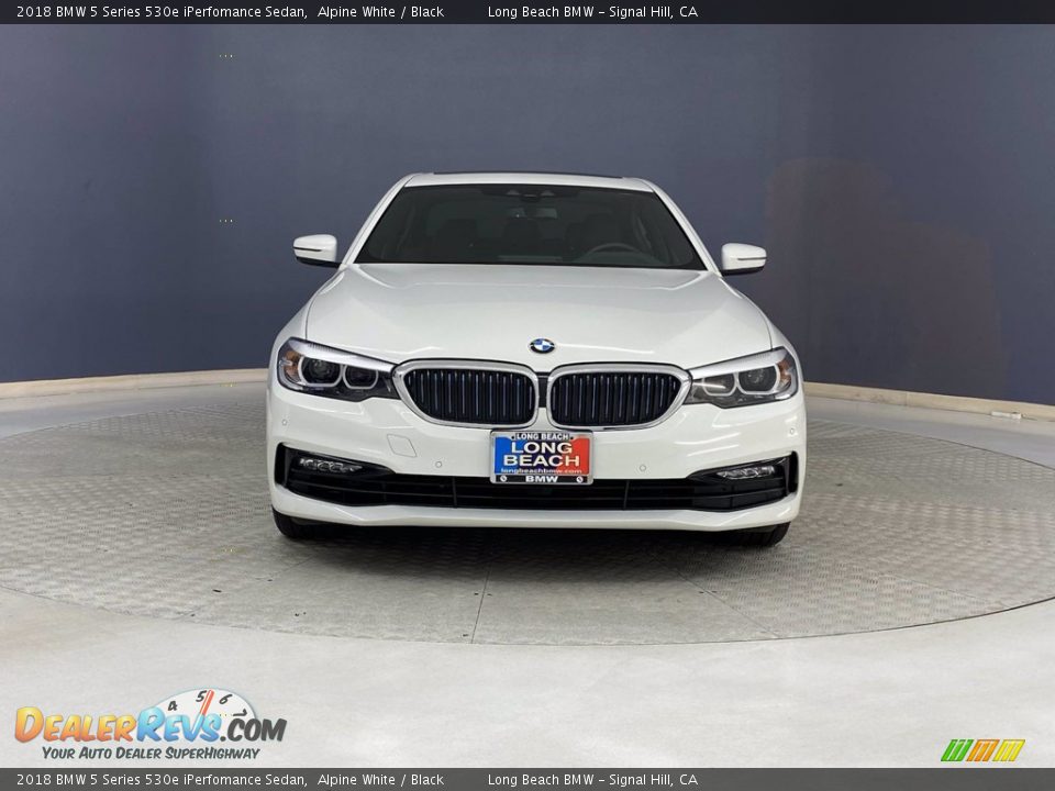 2018 BMW 5 Series 530e iPerfomance Sedan Alpine White / Black Photo #2