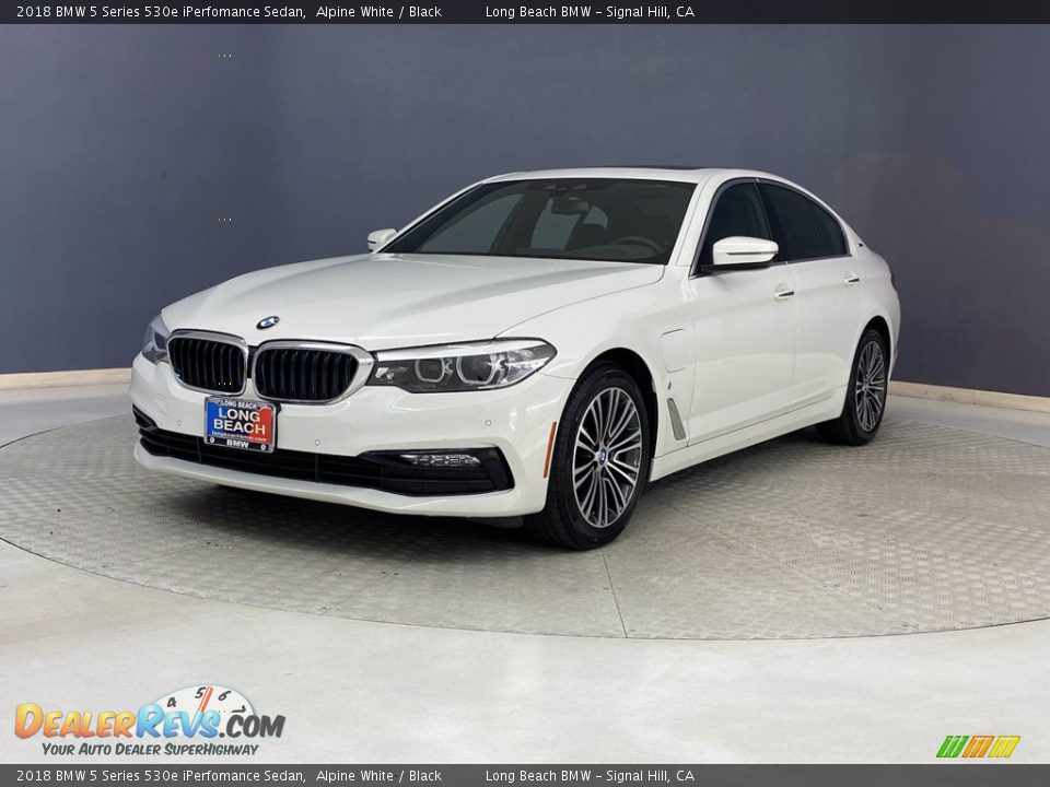 2018 BMW 5 Series 530e iPerfomance Sedan Alpine White / Black Photo #3