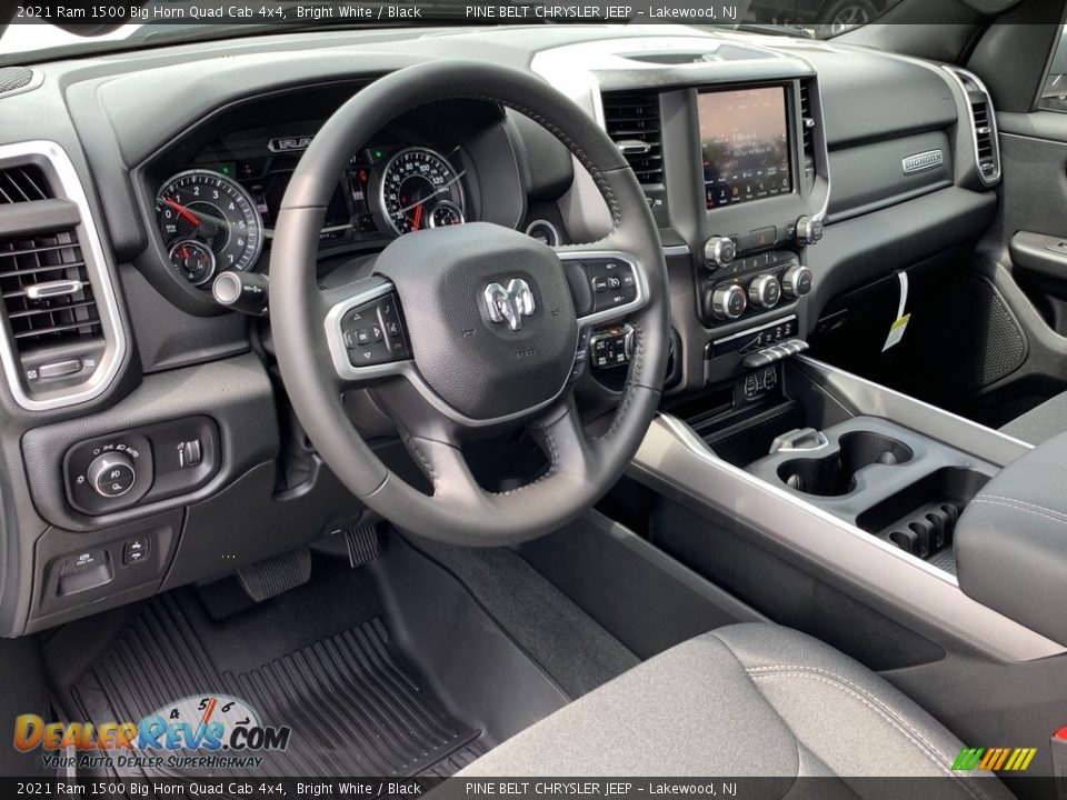 Dashboard of 2021 Ram 1500 Big Horn Quad Cab 4x4 Photo #13