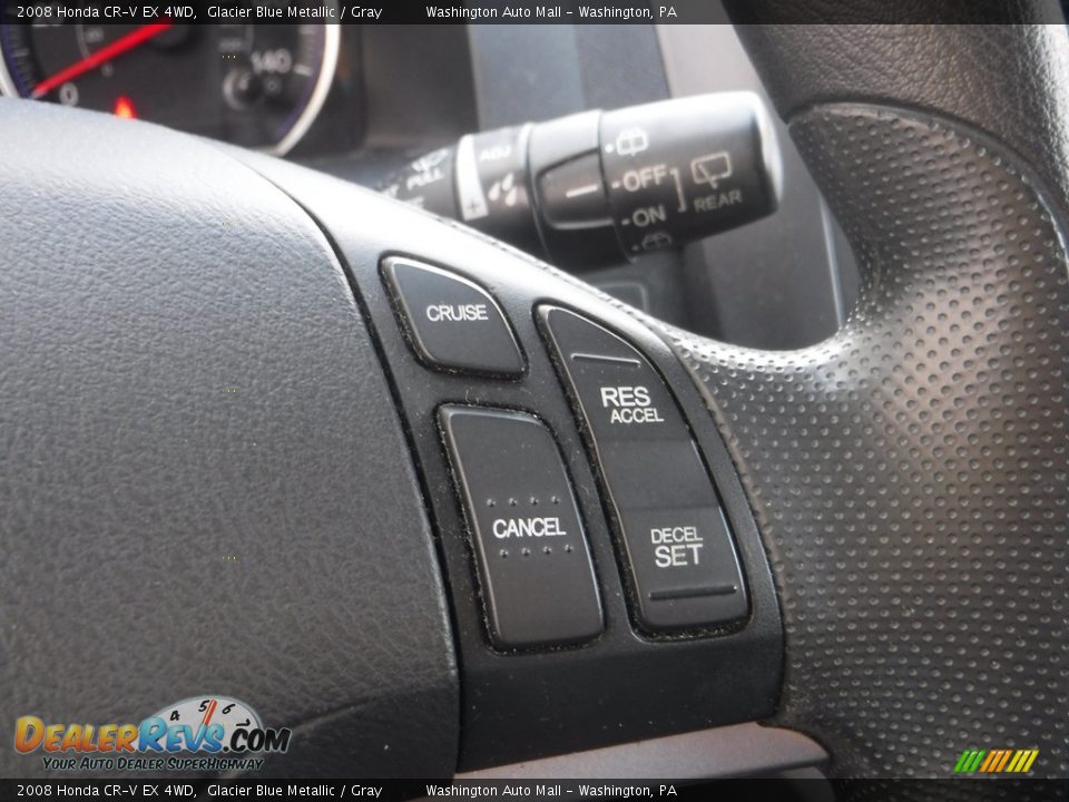 2008 Honda CR-V EX 4WD Glacier Blue Metallic / Gray Photo #21