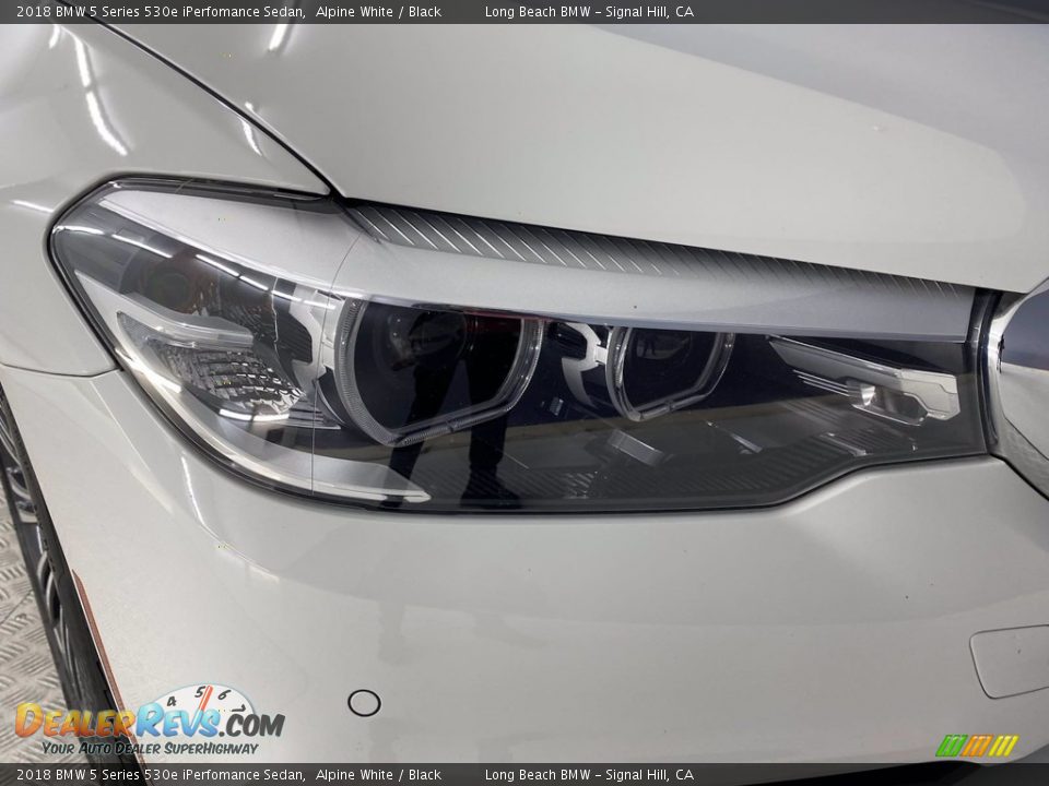 2018 BMW 5 Series 530e iPerfomance Sedan Alpine White / Black Photo #7