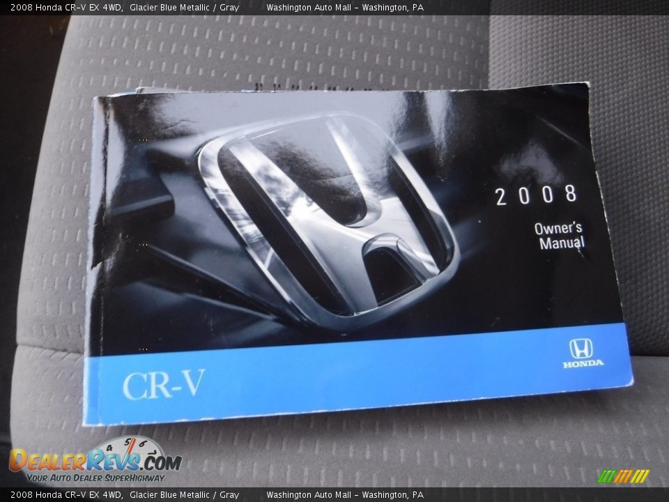 2008 Honda CR-V EX 4WD Glacier Blue Metallic / Gray Photo #24