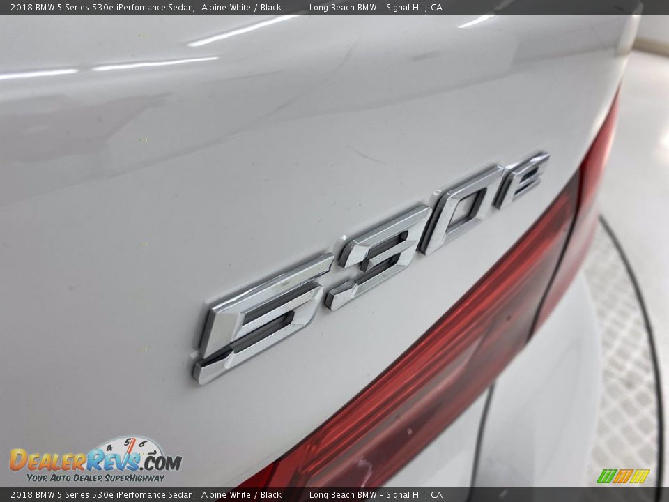 2018 BMW 5 Series 530e iPerfomance Sedan Alpine White / Black Photo #10
