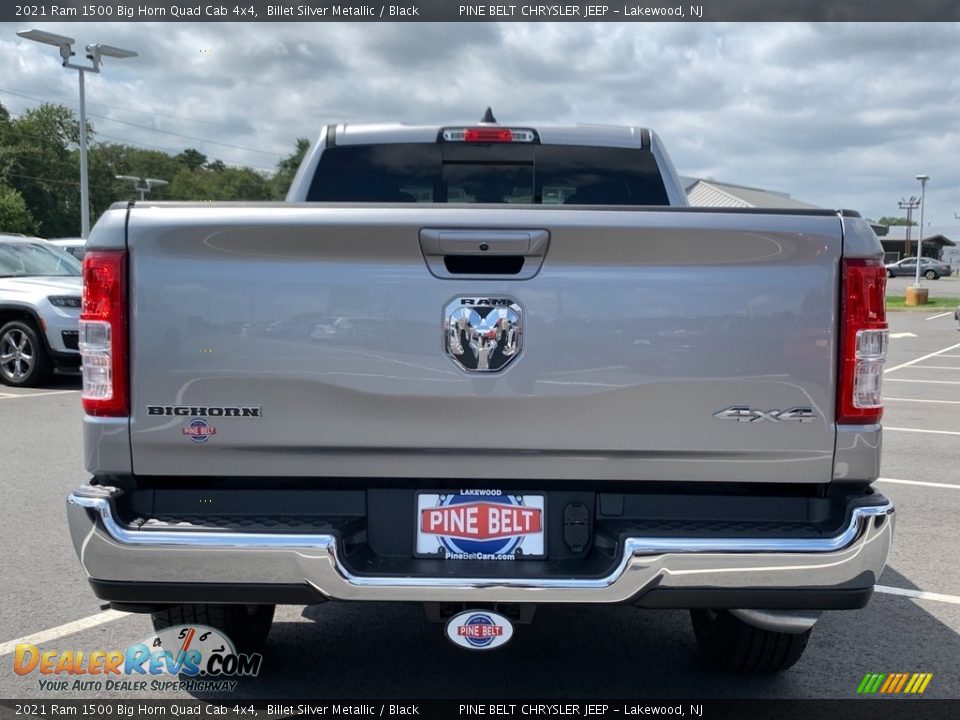 2021 Ram 1500 Big Horn Quad Cab 4x4 Billet Silver Metallic / Black Photo #7