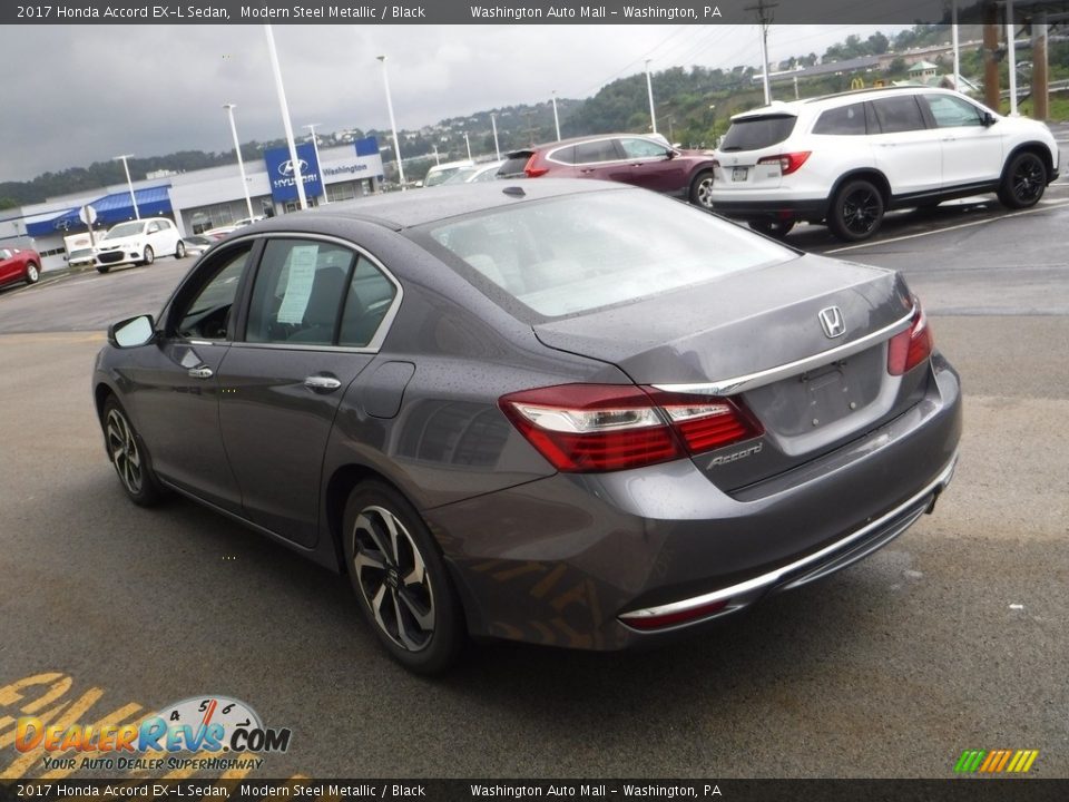 2017 Honda Accord EX-L Sedan Modern Steel Metallic / Black Photo #7