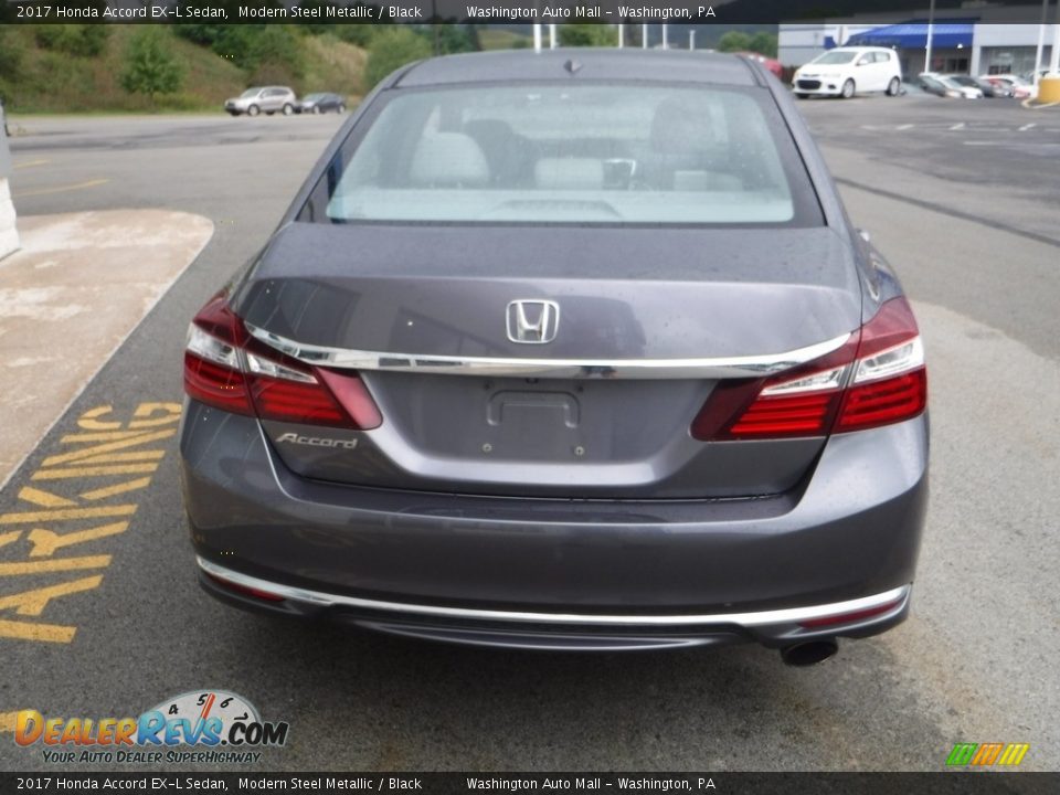 2017 Honda Accord EX-L Sedan Modern Steel Metallic / Black Photo #8