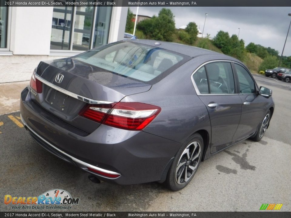 2017 Honda Accord EX-L Sedan Modern Steel Metallic / Black Photo #9