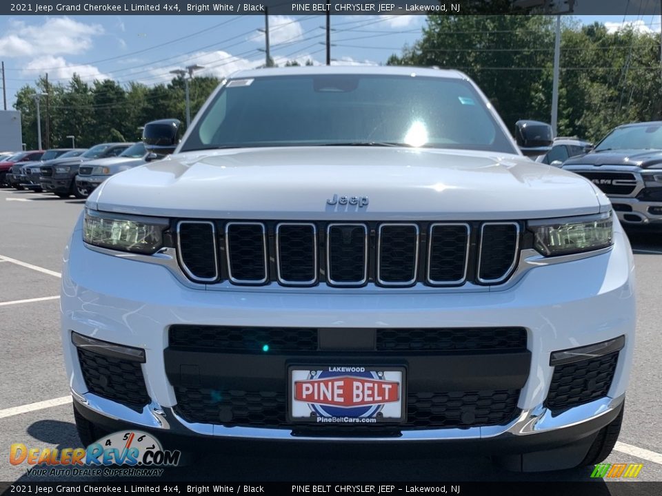 2021 Jeep Grand Cherokee L Limited 4x4 Bright White / Black Photo #3