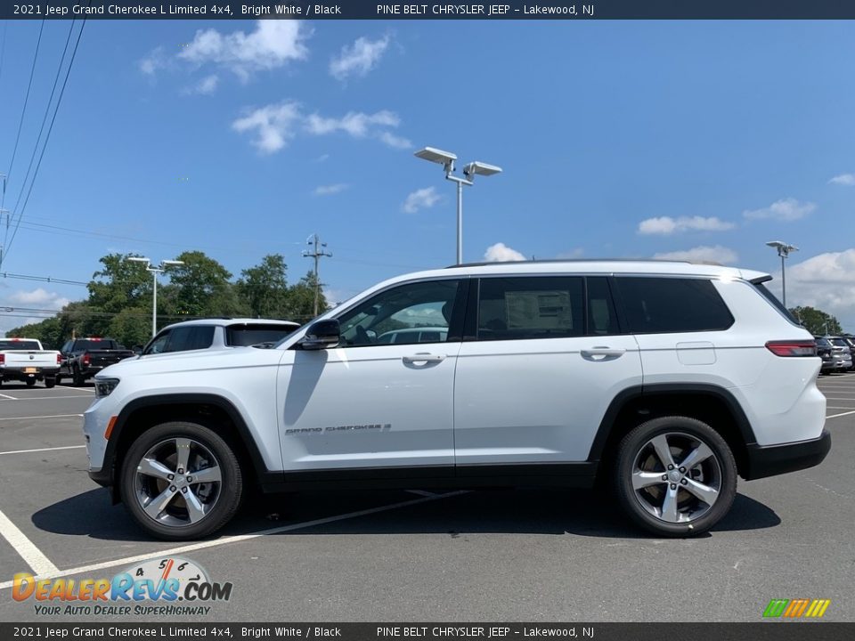 2021 Jeep Grand Cherokee L Limited 4x4 Bright White / Black Photo #4