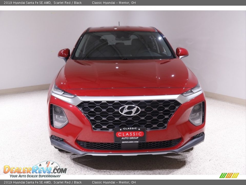2019 Hyundai Santa Fe SE AWD Scarlet Red / Black Photo #2