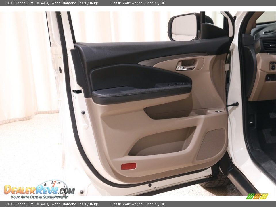 2016 Honda Pilot EX AWD White Diamond Pearl / Beige Photo #4