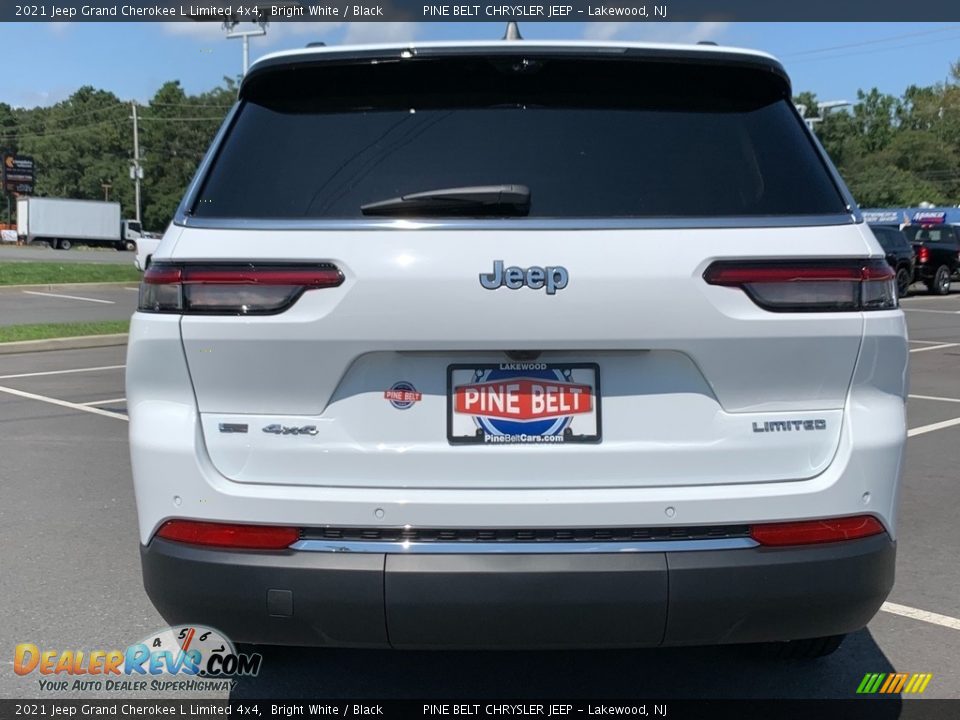 2021 Jeep Grand Cherokee L Limited 4x4 Bright White / Black Photo #7