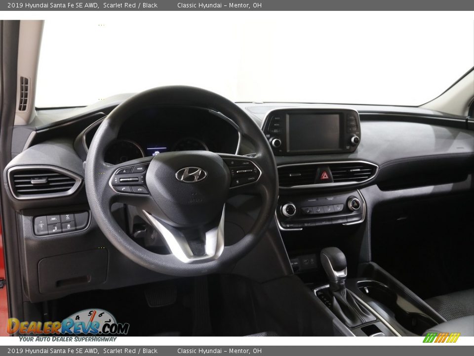2019 Hyundai Santa Fe SE AWD Scarlet Red / Black Photo #6