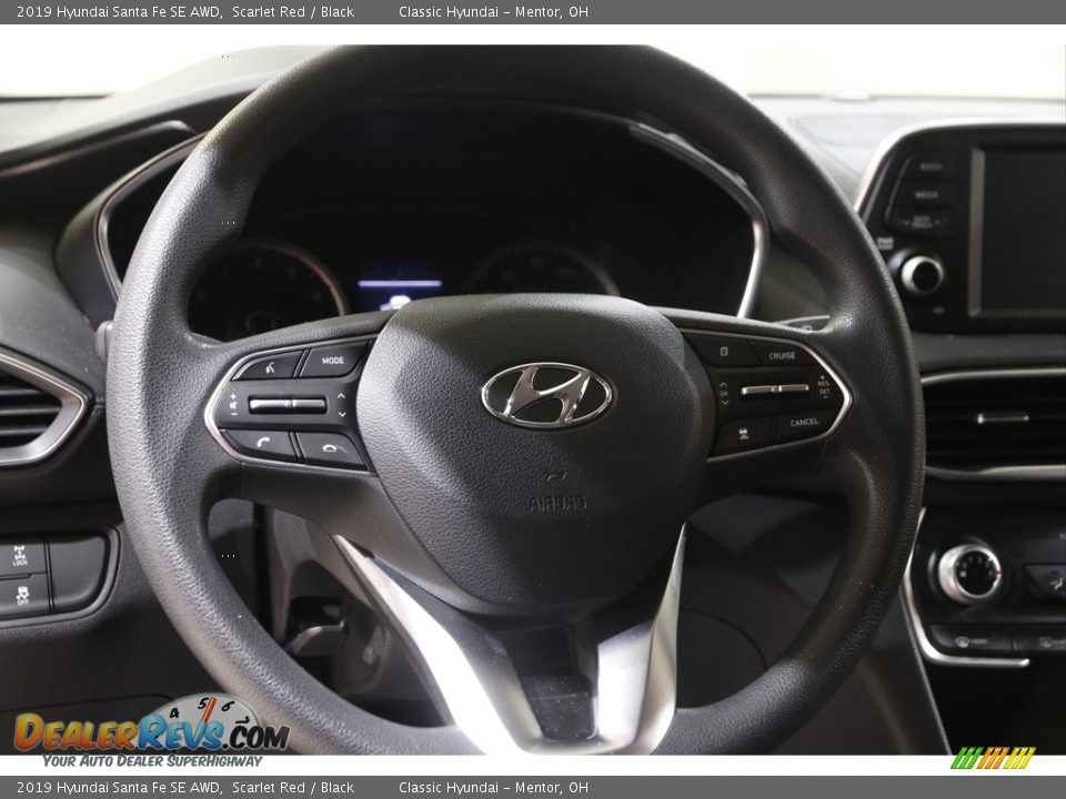 2019 Hyundai Santa Fe SE AWD Scarlet Red / Black Photo #7