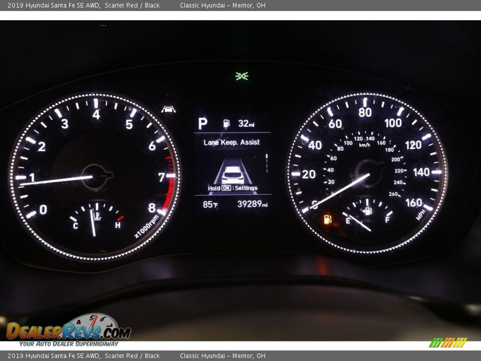 2019 Hyundai Santa Fe SE AWD Scarlet Red / Black Photo #8