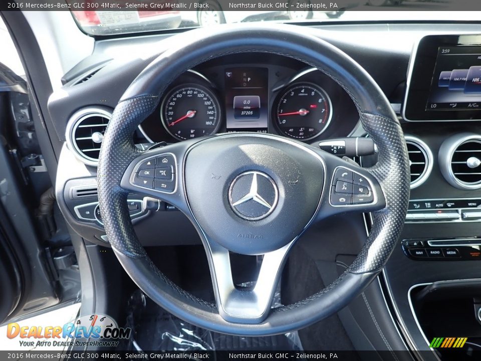 2016 Mercedes-Benz GLC 300 4Matic Selenite Grey Metallic / Black Photo #24