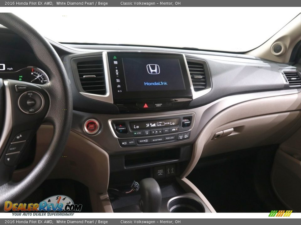 2016 Honda Pilot EX AWD White Diamond Pearl / Beige Photo #9