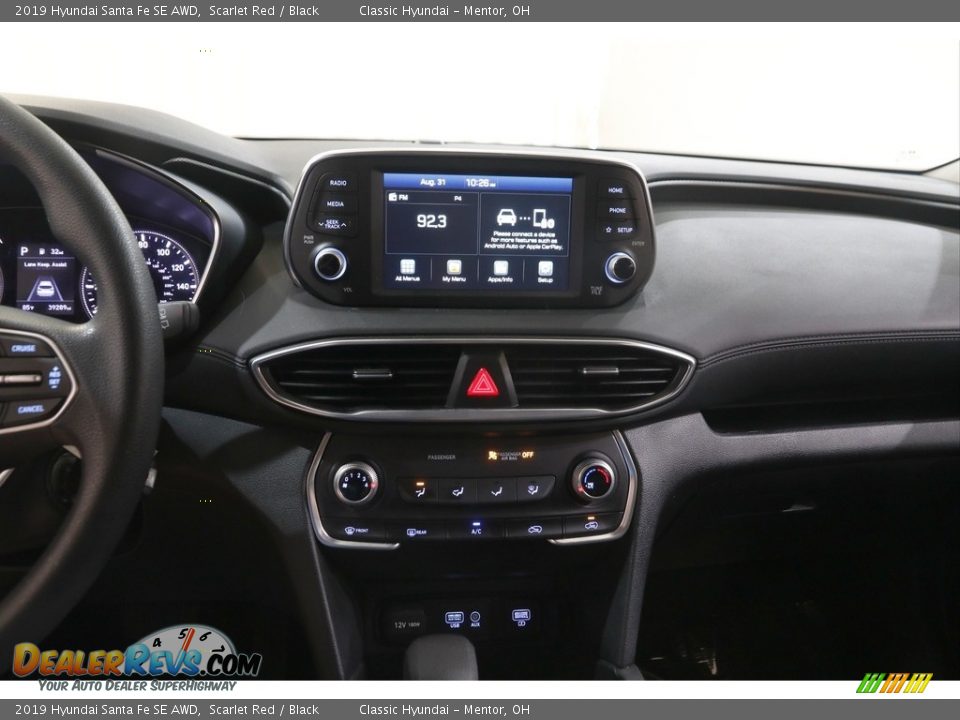2019 Hyundai Santa Fe SE AWD Scarlet Red / Black Photo #9