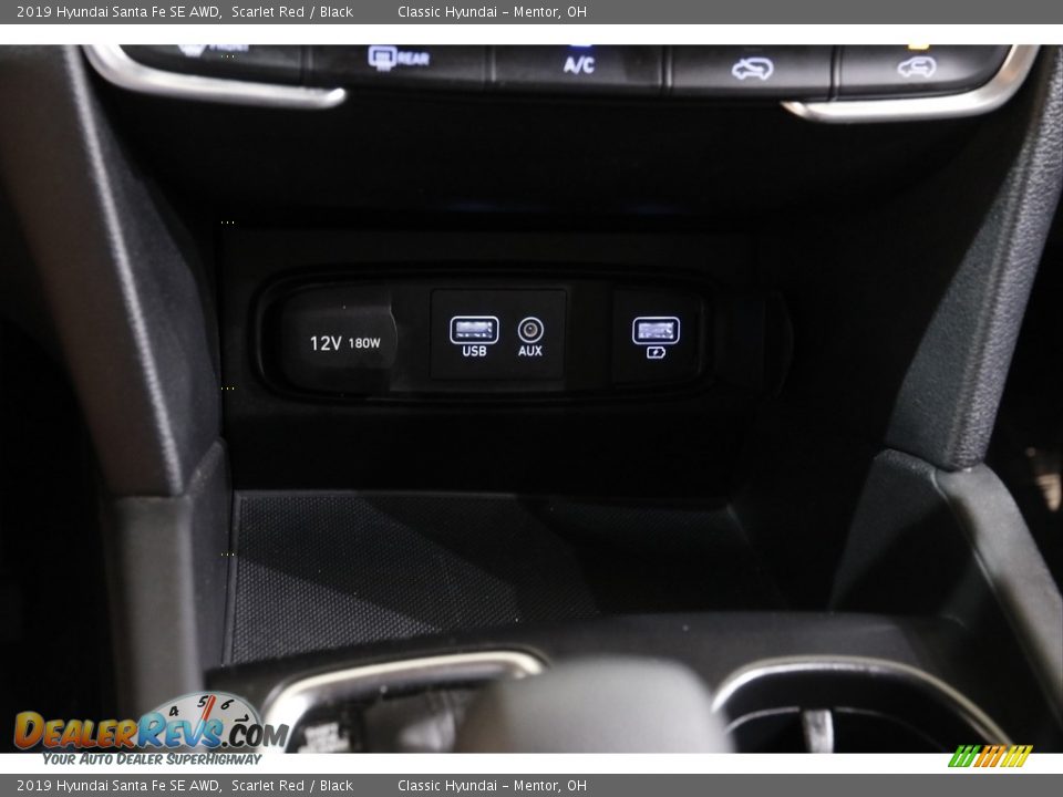 2019 Hyundai Santa Fe SE AWD Scarlet Red / Black Photo #12