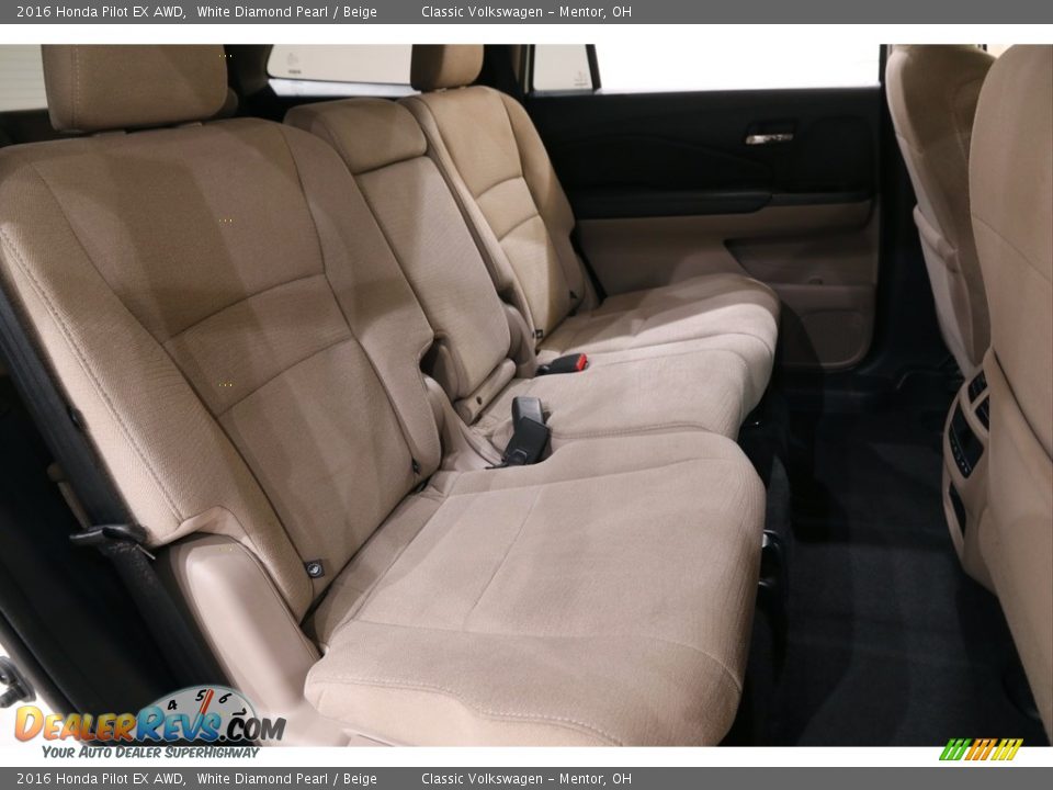 2016 Honda Pilot EX AWD White Diamond Pearl / Beige Photo #16