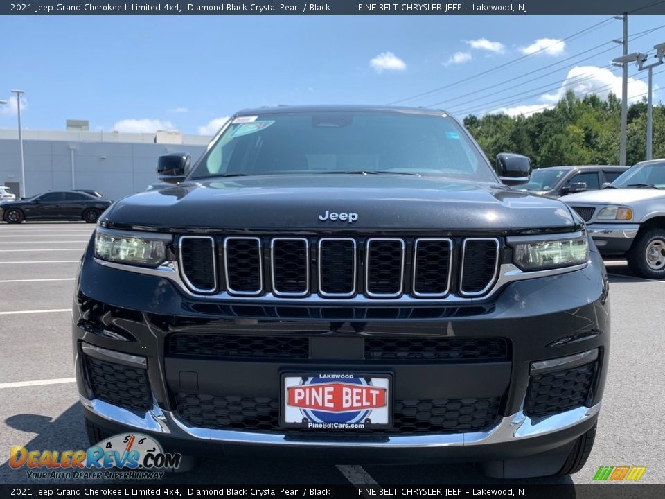 2021 Jeep Grand Cherokee L Limited 4x4 Diamond Black Crystal Pearl / Black Photo #3