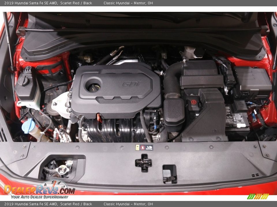 2019 Hyundai Santa Fe SE AWD Scarlet Red / Black Photo #18