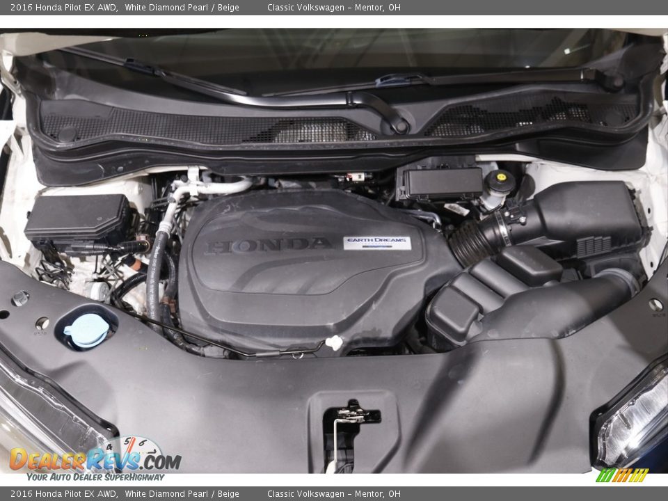 2016 Honda Pilot EX AWD White Diamond Pearl / Beige Photo #20