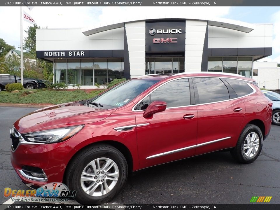 2020 Buick Enclave Essence AWD Red Quartz Tintcoat / Dark Galvinized/Ebony Photo #1