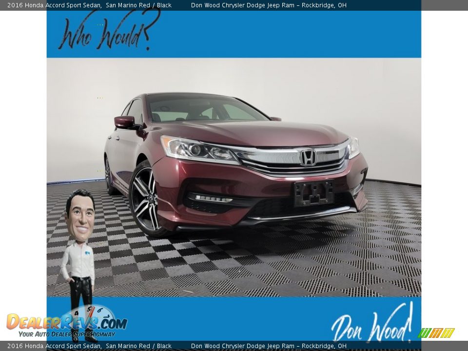 2016 Honda Accord Sport Sedan San Marino Red / Black Photo #1