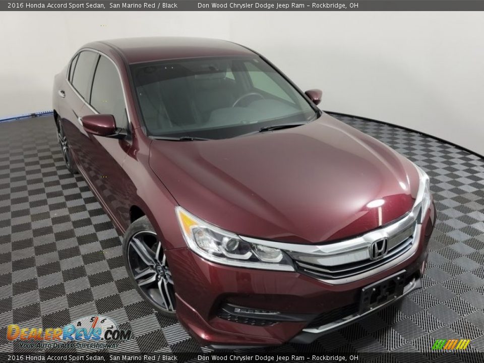 2016 Honda Accord Sport Sedan San Marino Red / Black Photo #3