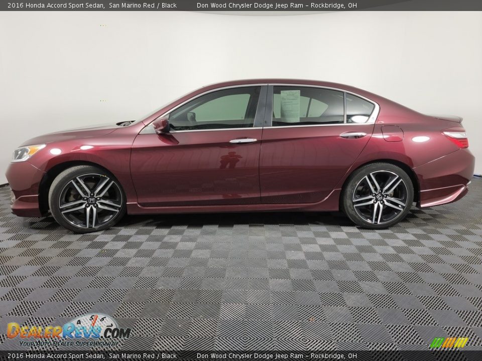 2016 Honda Accord Sport Sedan San Marino Red / Black Photo #6