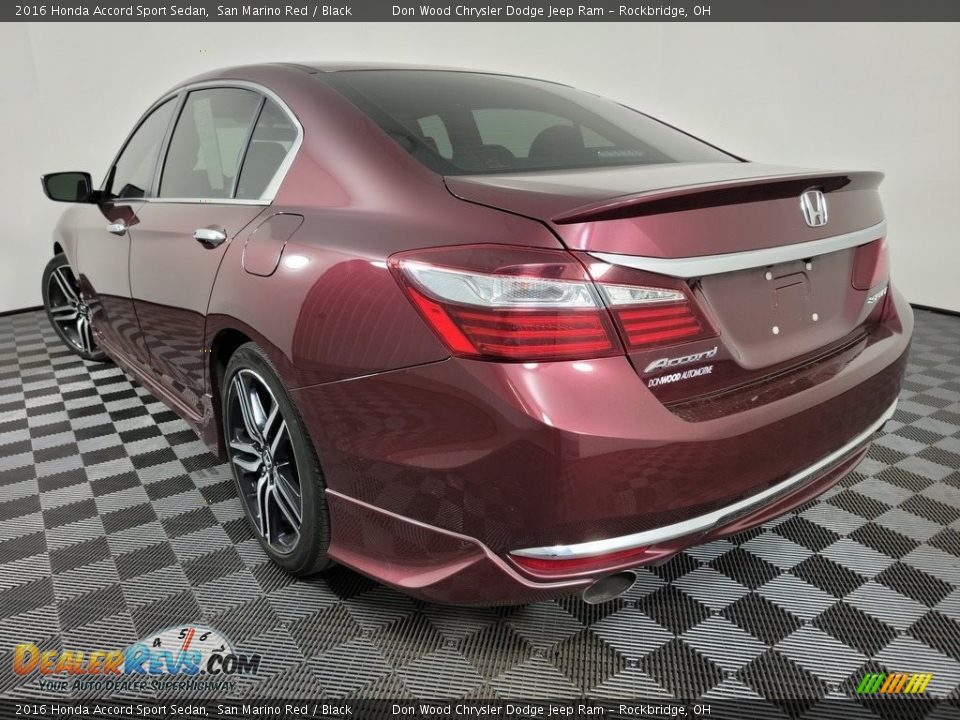 2016 Honda Accord Sport Sedan San Marino Red / Black Photo #7