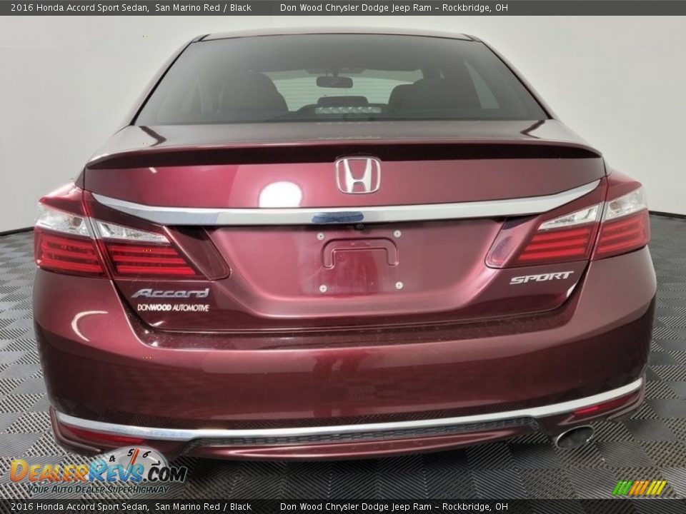 2016 Honda Accord Sport Sedan San Marino Red / Black Photo #8