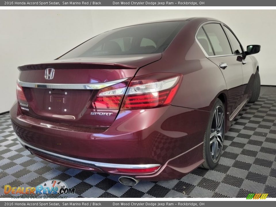 2016 Honda Accord Sport Sedan San Marino Red / Black Photo #9