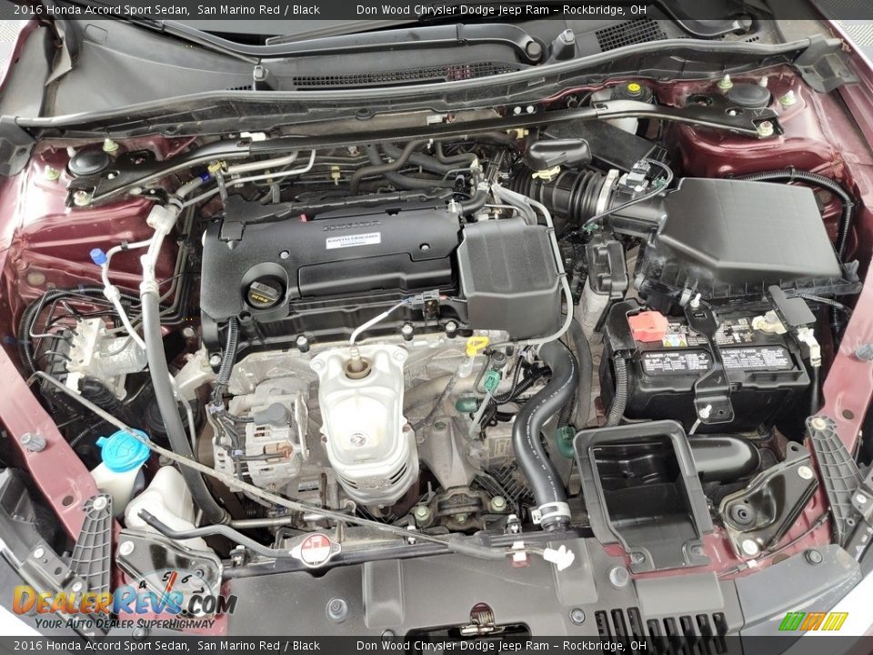 2016 Honda Accord Sport Sedan San Marino Red / Black Photo #13