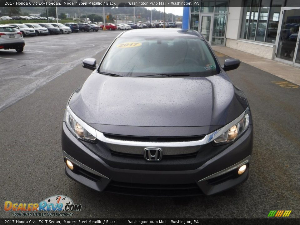 2017 Honda Civic EX-T Sedan Modern Steel Metallic / Black Photo #3